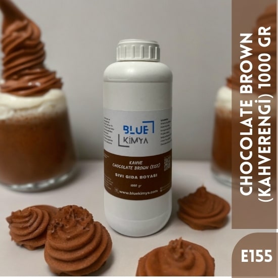 Kahverengi Sıvı Gıda Boyası Su bazlı Likit Chocolate Brown E155